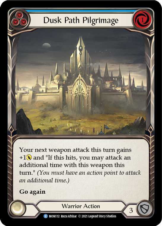 Dusk Path Pilgrimage (Blue) [MON112] (Monarch)  1st Edition Normal | Good Games Modbury