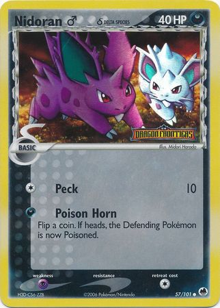 Nidoran (57/101) (Male) (Delta Species) (Stamped) [EX: Dragon Frontiers] | Good Games Modbury