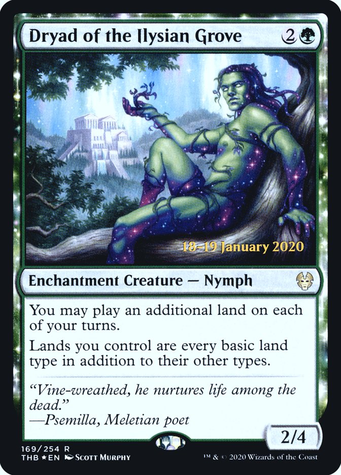 Dryad of the Ilysian Grove [Theros Beyond Death Prerelease Promos] | Good Games Modbury