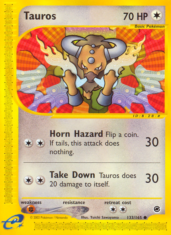 Tauros (133/165) [Expedition: Base Set] | Good Games Modbury