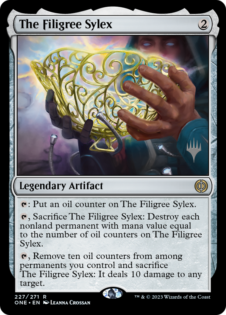 The Filigree Sylex (Promo Pack) [Phyrexia: All Will Be One Promos] | Good Games Modbury