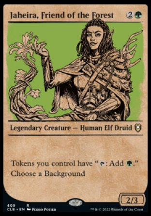 Jaheira, Friend of the Forest (Showcase) [Commander Legends: Battle for Baldur's Gate] | Good Games Modbury