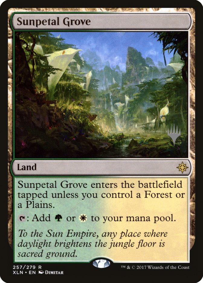 Sunpetal Grove (Promo Pack) [Ixalan Promos] | Good Games Modbury