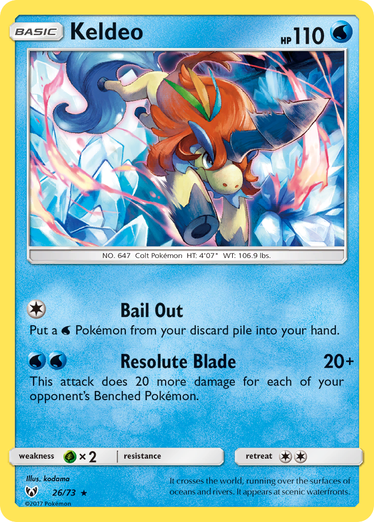 Keldeo (26/73) [Sun & Moon: Shining Legends] | Good Games Modbury