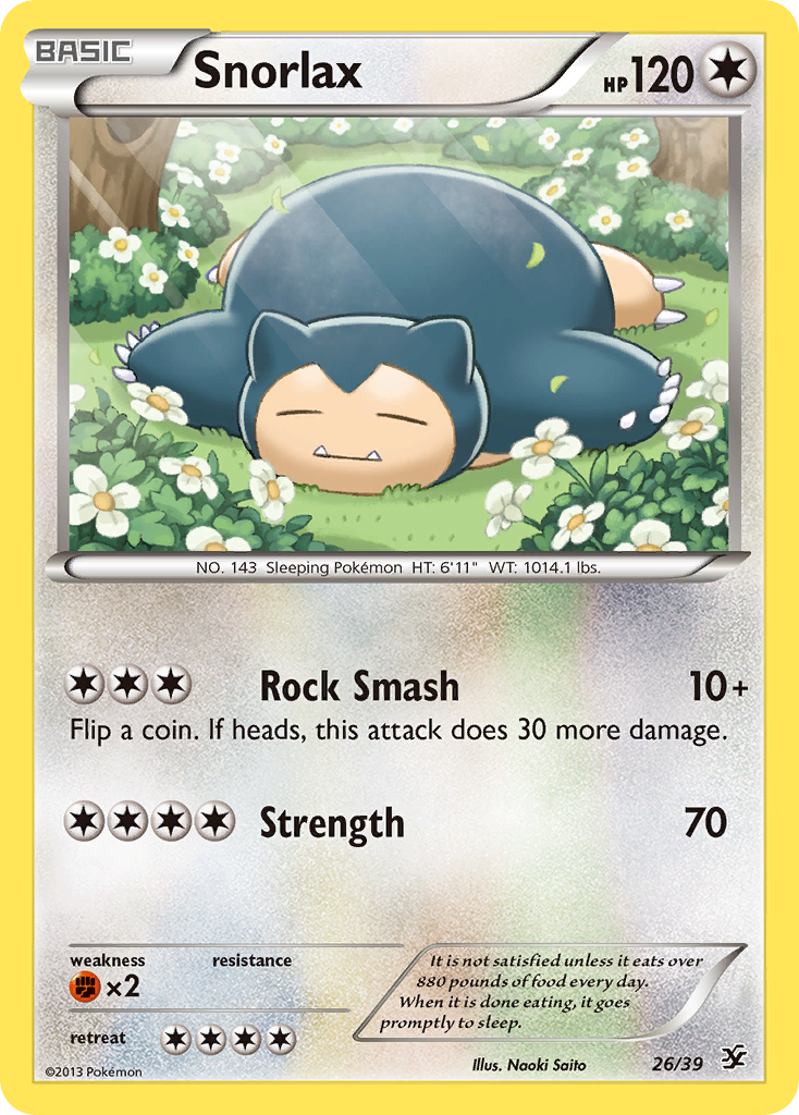 Snorlax (26/39) [XY: Kalos Starter Set] | Good Games Modbury