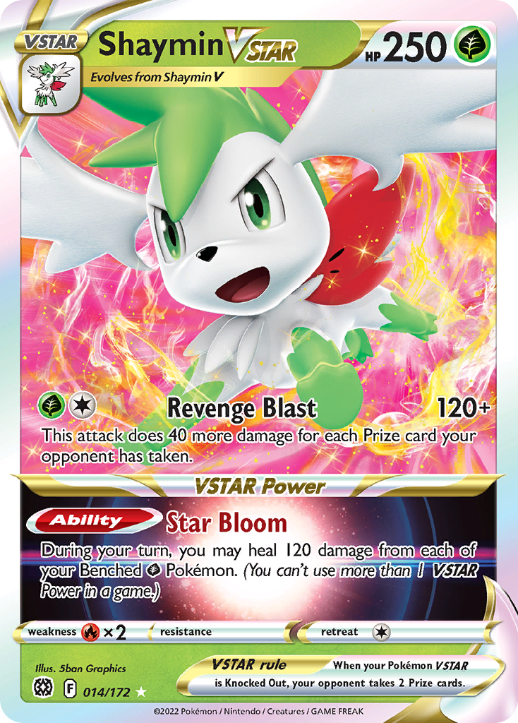 Shaymin VSTAR (014/172) (Jumbo Card) [Sword & Shield: Brilliant Stars] | Good Games Modbury