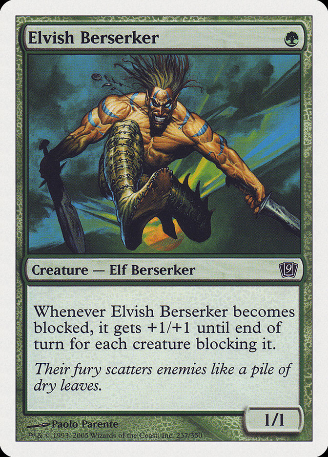 Elvish Berserker [Ninth Edition] | Good Games Modbury