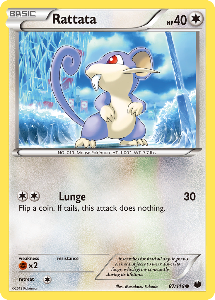 Rattata (87/116) [Black & White: Plasma Freeze] | Good Games Modbury