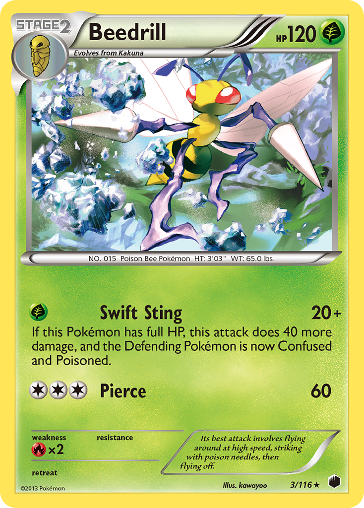 Beedrill (3/116) [Black & White: Plasma Freeze] | Good Games Modbury