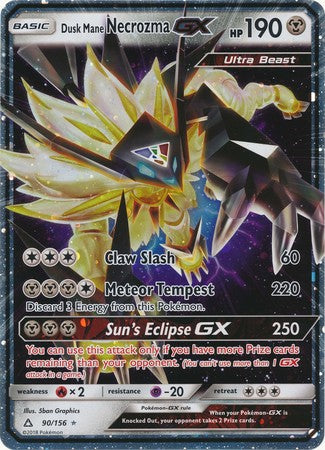 Dusk Mane Necrozma GX (90/156) (Jumbo Card) [Sun & Moon: Ultra Prism] | Good Games Modbury