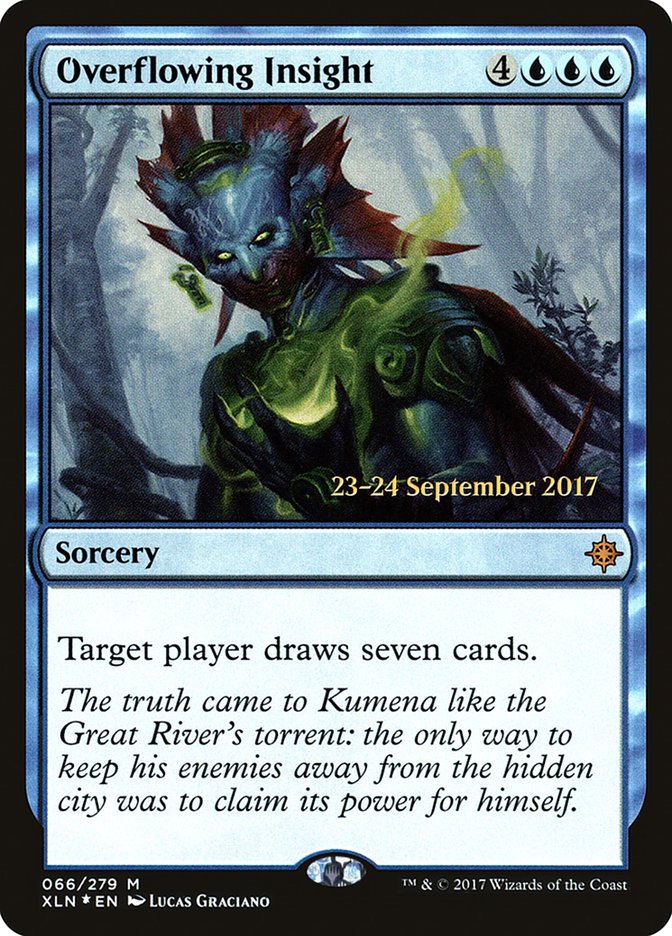 Overflowing Insight [Ixalan Prerelease Promos] | Good Games Modbury