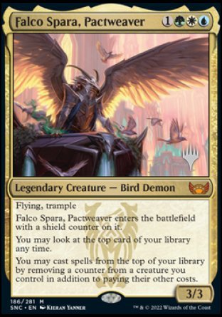 Falco Spara, Pactweaver (Promo Pack) [Streets of New Capenna Promos] | Good Games Modbury