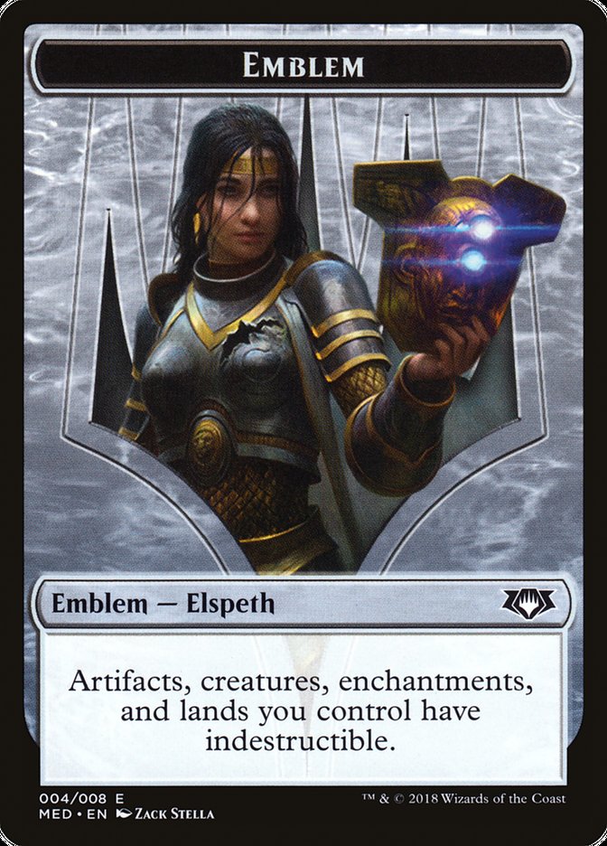 Elspeth, Knight-Errant Emblem [Mythic Edition Tokens] | Good Games Modbury