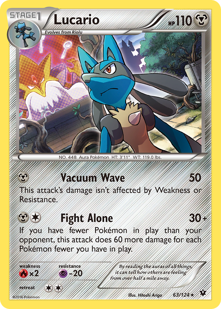 Lucario (63/124) (Cosmos Holo) [XY: Fates Collide] | Good Games Modbury