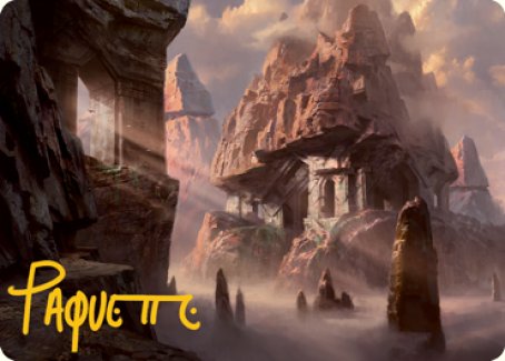 Mountain (277) Art Card (Gold-Stamped Signature) [Dungeons & Dragons: Adventures in the Forgotten Realms Art Series] | Good Games Modbury