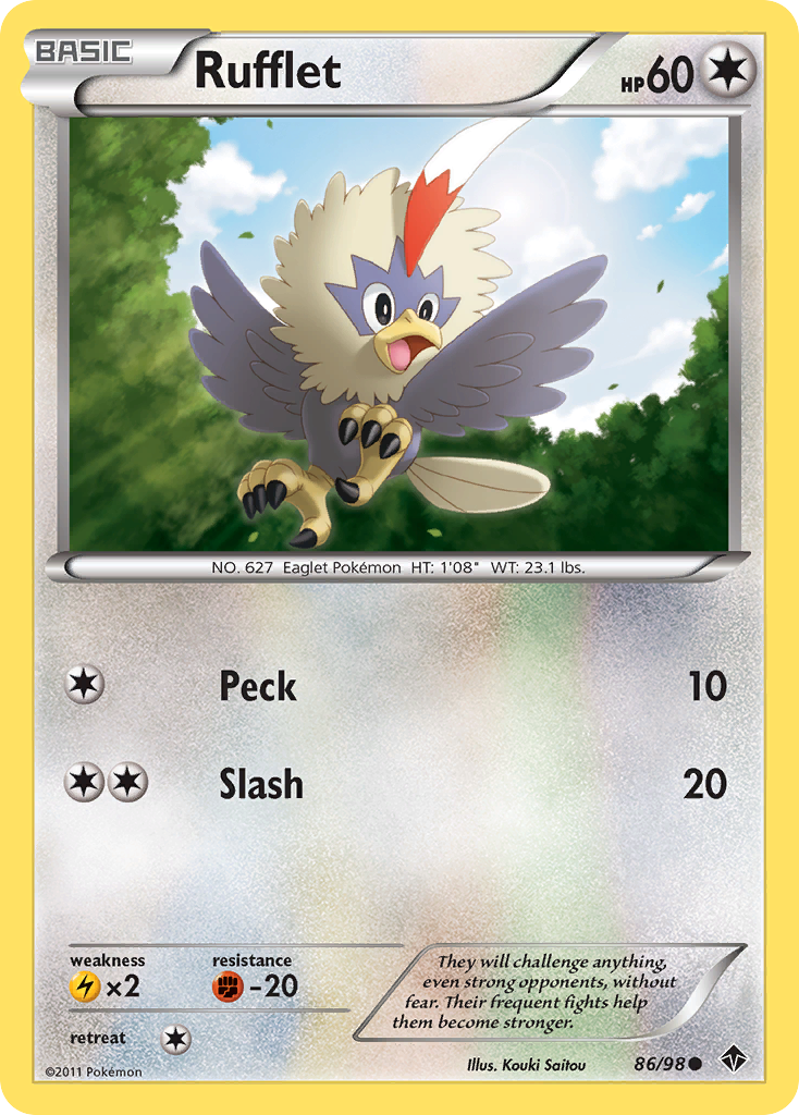 Rufflet (86/98) [Black & White: Emerging Powers] | Good Games Modbury