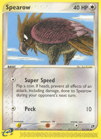 Spearow (81/100) [EX: Sandstorm] | Good Games Modbury