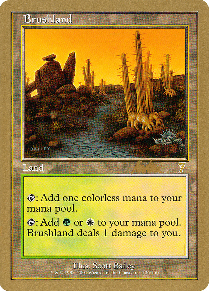 Brushland (Brian Kibler) [World Championship Decks 2002] | Good Games Modbury