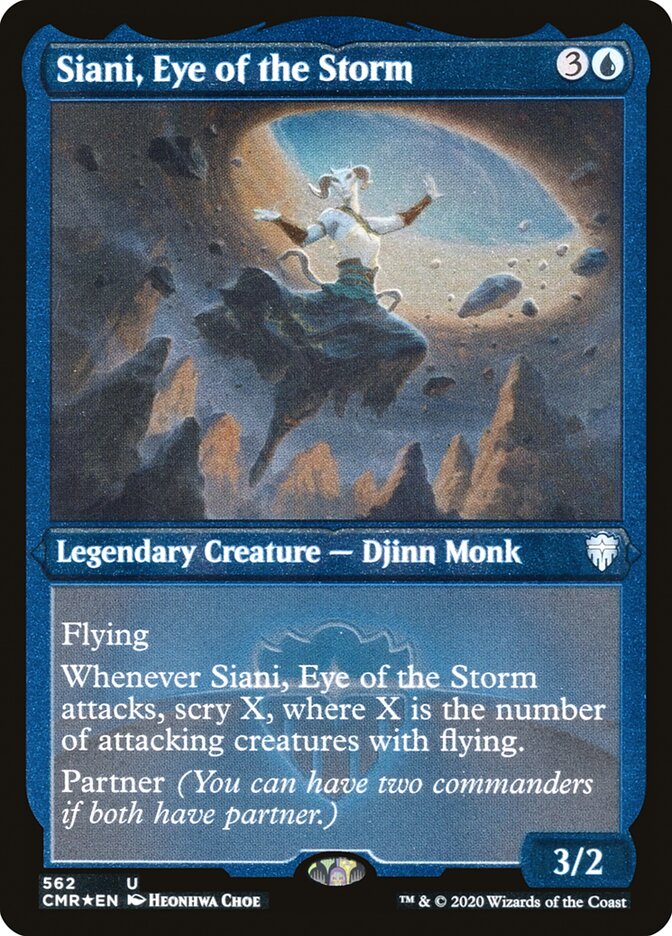 Siani, Eye of the Storm (Etched) [Commander Legends] | Good Games Modbury