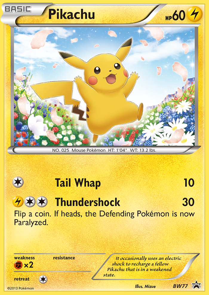 Pikachu (BW77) [Black & White: Black Star Promos] | Good Games Modbury