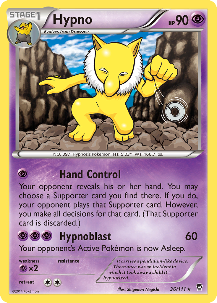 Hypno (36/111) [XY: Furious Fists] | Good Games Modbury