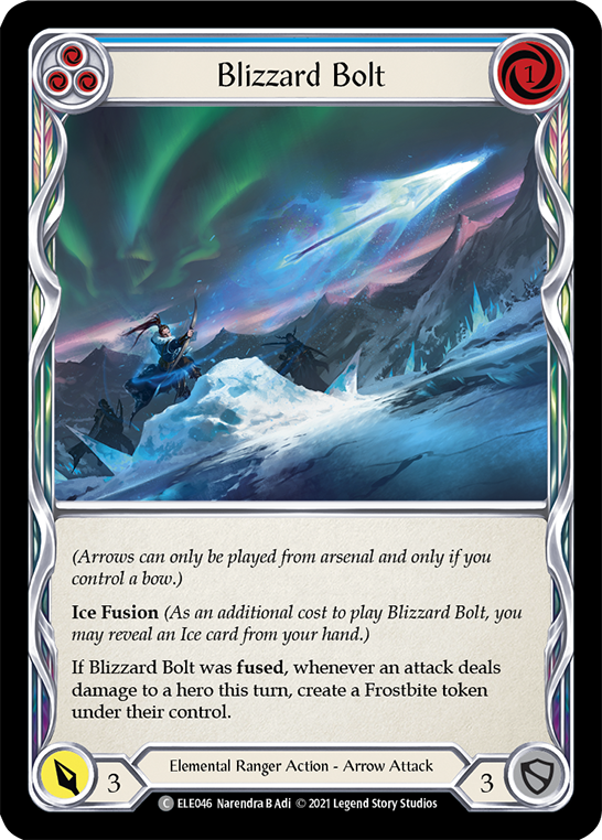 Blizzard Bolt (Blue) [ELE046] (Tales of Aria)  1st Edition Normal | Good Games Modbury