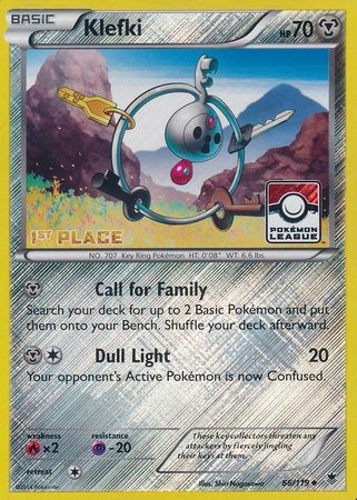 Klefki (66/119) (League Promo 1st Place) [XY: Phantom Forces] | Good Games Modbury