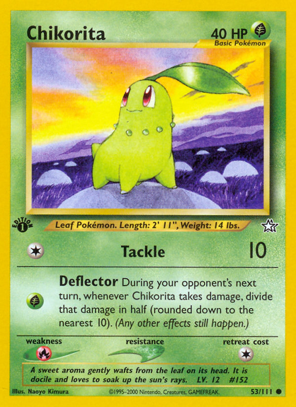 Chikorita (53/111) [Neo Genesis 1st Edition] | Good Games Modbury