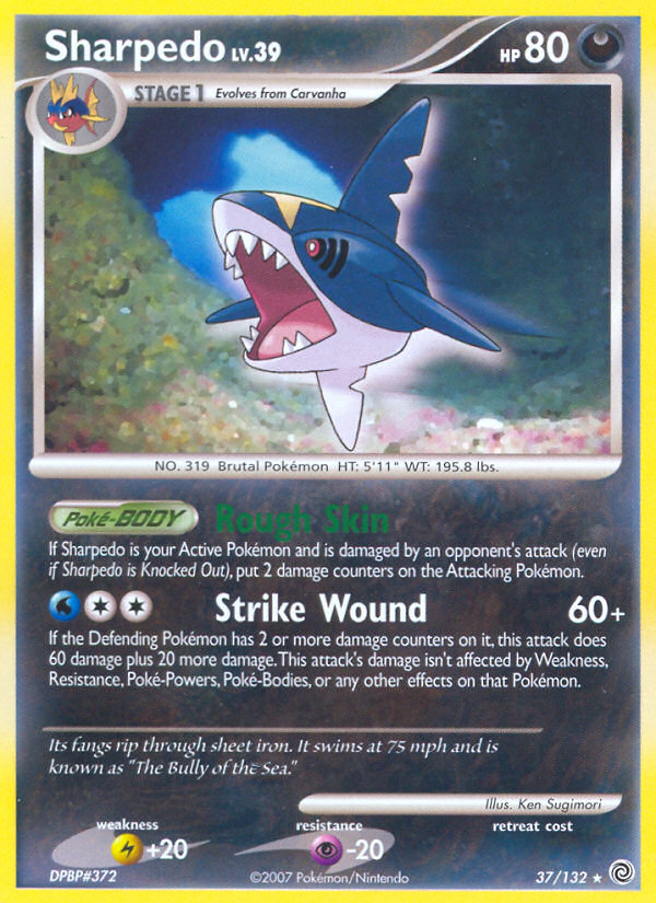 Sharpedo (37/132) [Diamond & Pearl: Secret Wonders] | Good Games Modbury