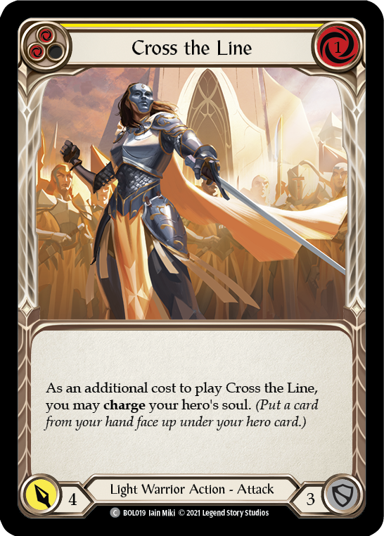 Cross the Line [BOL019] (Monarch Boltyn Blitz Deck) | Good Games Modbury
