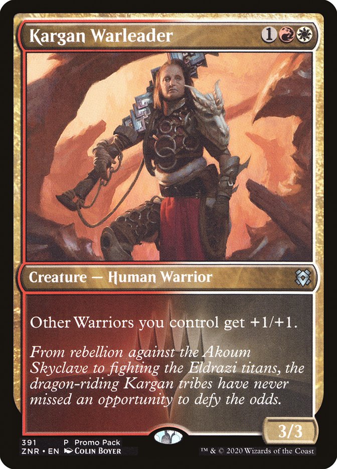 Kargan Warleader (Promo Pack) [Zendikar Rising Promos] | Good Games Modbury