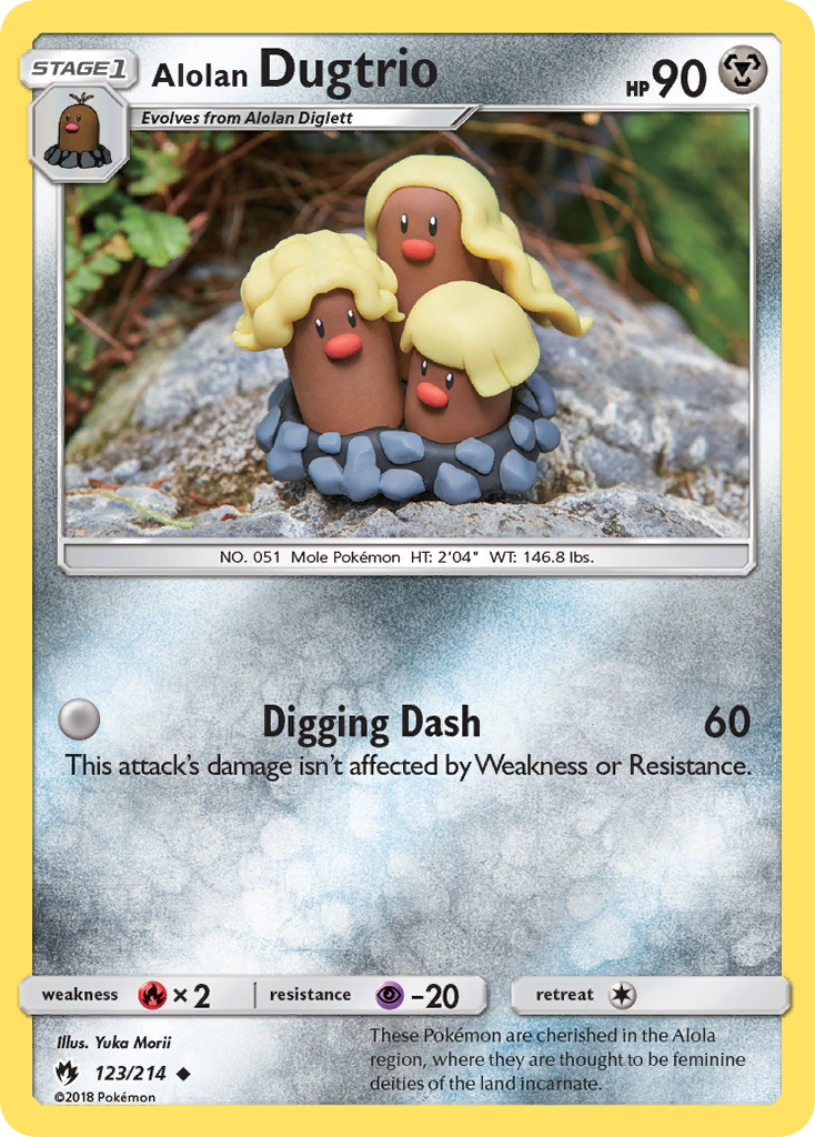 Alolan Dugtrio (123/214) [Sun & Moon: Lost Thunder] | Good Games Modbury