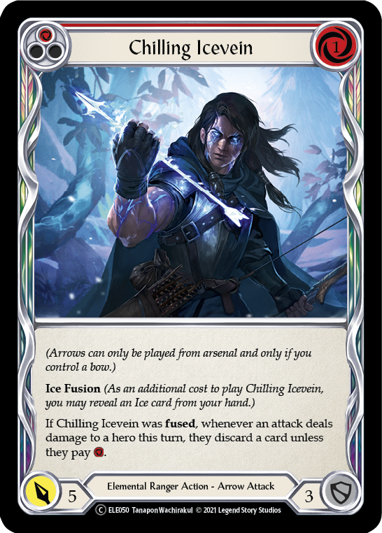 Chilling Icevein (Red) [U-ELE050] (Tales of Aria Unlimited)  Unlimited Normal | Good Games Modbury