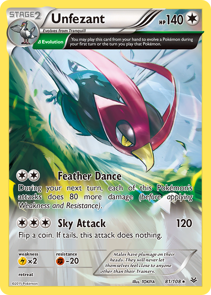 Unfezant (81/108) [XY: Roaring Skies] | Good Games Modbury