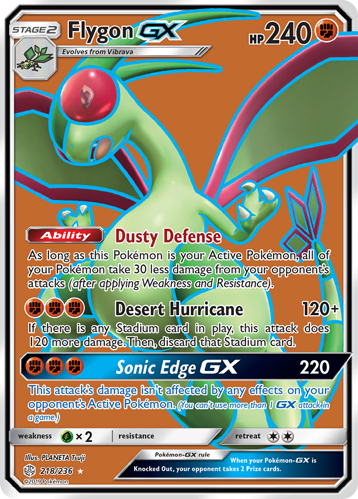 Flygon GX (218/236) [Sun & Moon: Cosmic Eclipse] | Good Games Modbury