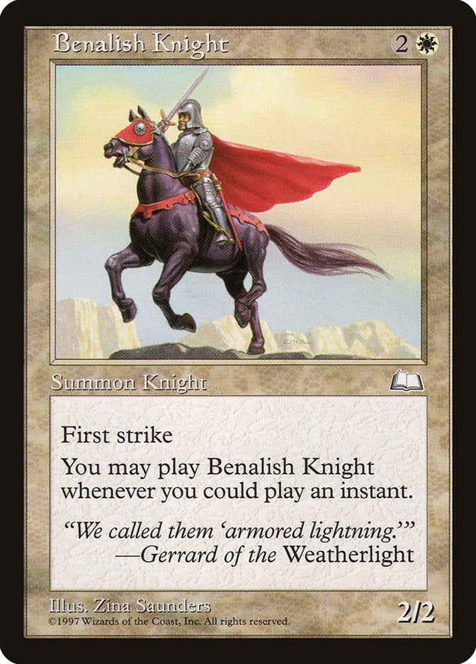 Benalish Knight [Weatherlight] | Good Games Modbury