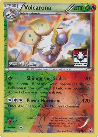 Volcarona (15/114) (League Promo 2nd Place) [XY: Steam Siege] | Good Games Modbury