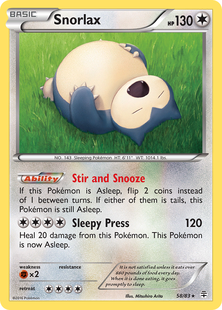 Snorlax (58/83) [XY: Generations] | Good Games Modbury