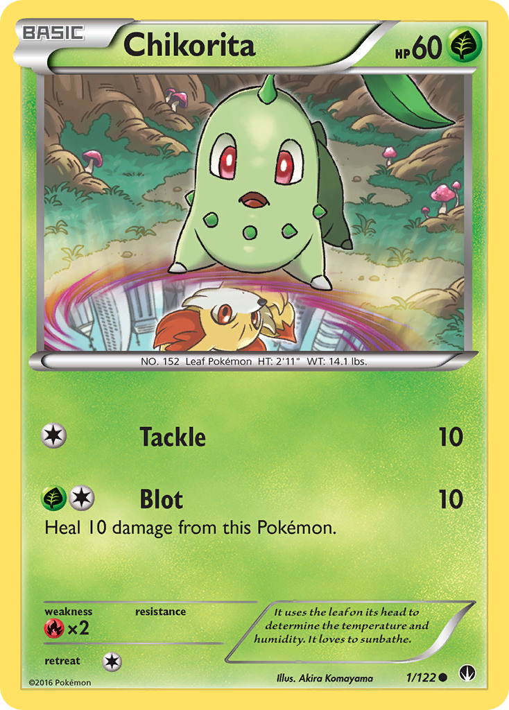 Chikorita (1/122) [XY: BREAKpoint] | Good Games Modbury