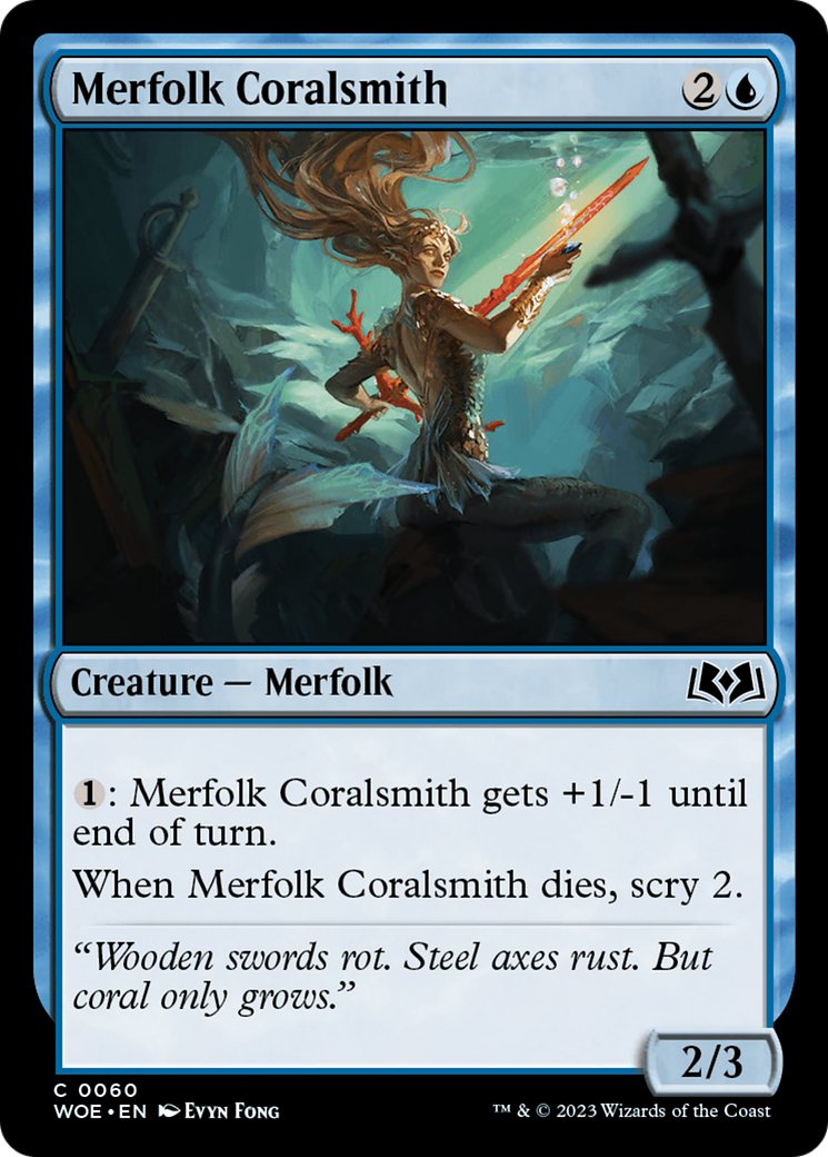 Merfolk Coralsmith [Wilds of Eldraine] | Good Games Modbury