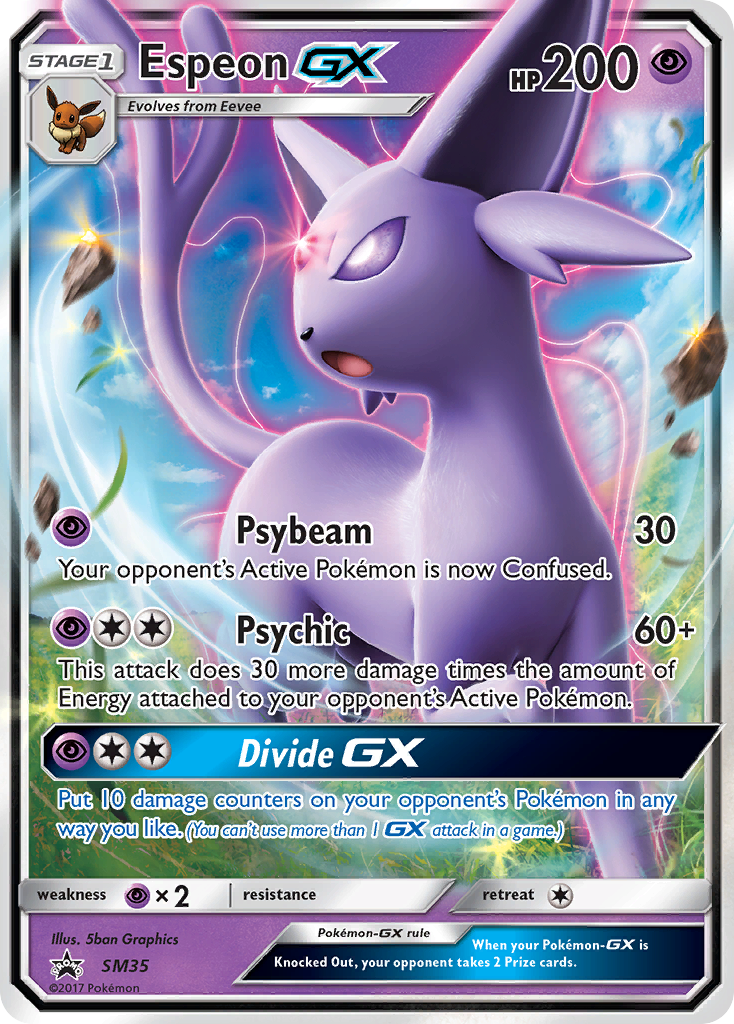 Espeon GX (SM35) [Sun & Moon: Black Star Promos] | Good Games Modbury