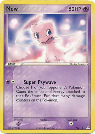 Mew (111/110) (Non Holo DVD Promo) [EX: Holon Phantoms] | Good Games Modbury