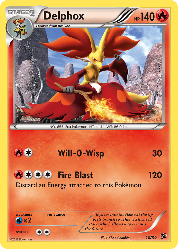 Delphox (10/39) [XY: Kalos Starter Set] | Good Games Modbury