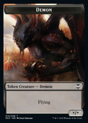 Demon // Copy Double-Sided Token [Streets of New Capenna Commander Tokens] | Good Games Modbury