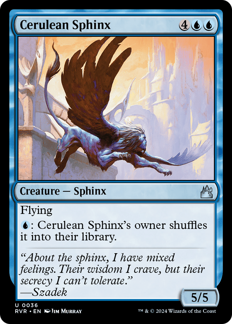 Cerulean Sphinx [Ravnica Remastered] | Good Games Modbury