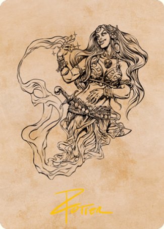 Djinni Windseer (Showcase) Art Card (Gold-Stamped Signature) [Dungeons & Dragons: Adventures in the Forgotten Realms Art Series] | Good Games Modbury