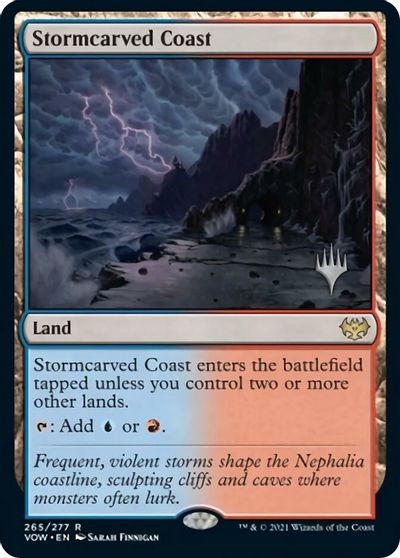 Stormcarved Coast (Promo Pack) [Innistrad: Crimson Vow Promos] | Good Games Modbury