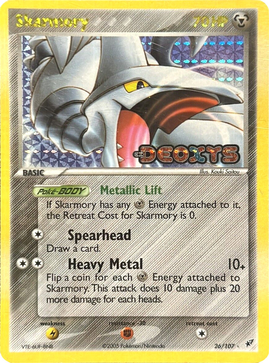 Skarmory (26/107) (Stamped) [EX: Deoxys] | Good Games Modbury