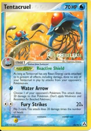 Tentacruel (45/92) (Prerelease Promo) [Nintendo: Black Star Promos] | Good Games Modbury