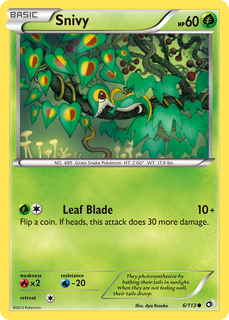 Snivy (6/113) [Black & White: Legendary Treasures] | Good Games Modbury